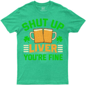 Festive Cheers & Humor Graphic Tee For St. Patrick's Day Celebrations