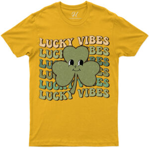 Lucky Vibes Clover Celebration Tee - Festive Holiday Graphic T-shirt