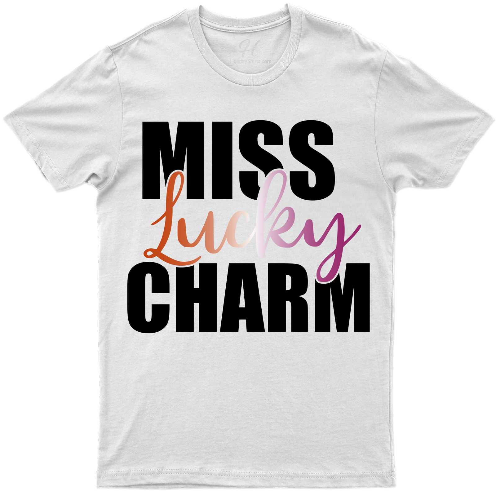 Sunset Miss Lucky Charm St. Patrick's Day T Shirt