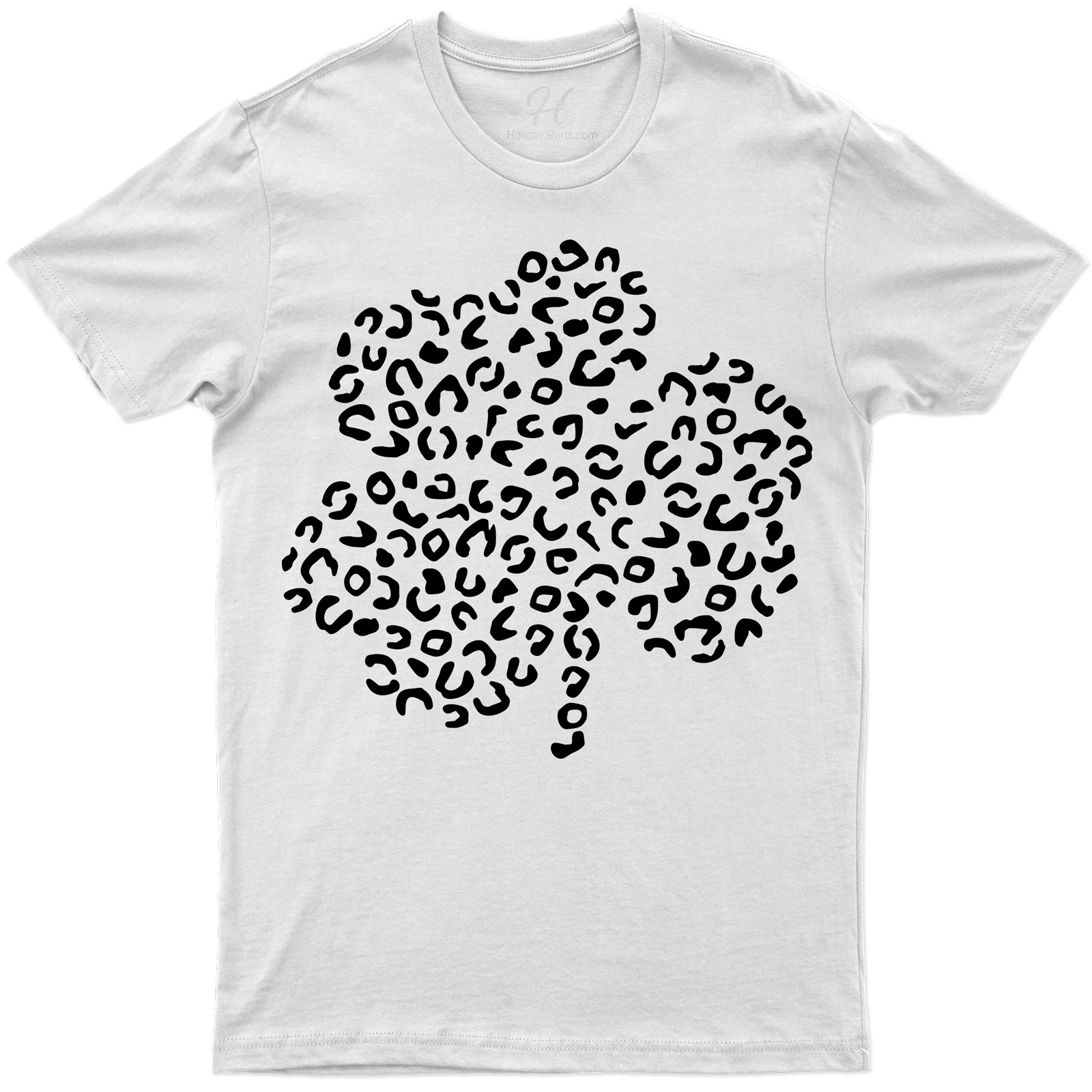 Leopard Three Leaf Clover St. Patrick's Day T Shirt