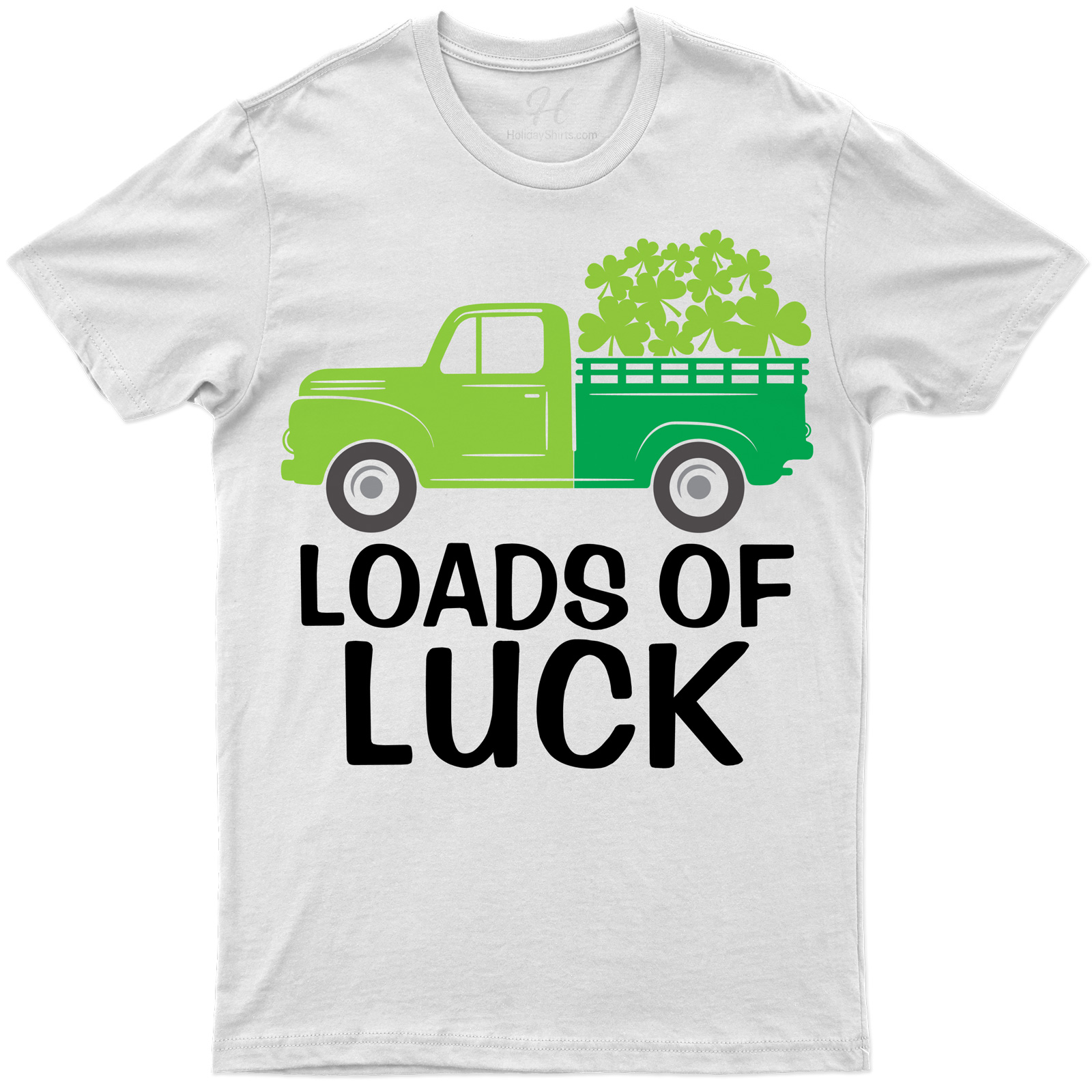 Lucky Clover Truckload Festive Holiday Tee - St. Patrick's Day Themed T-shirt