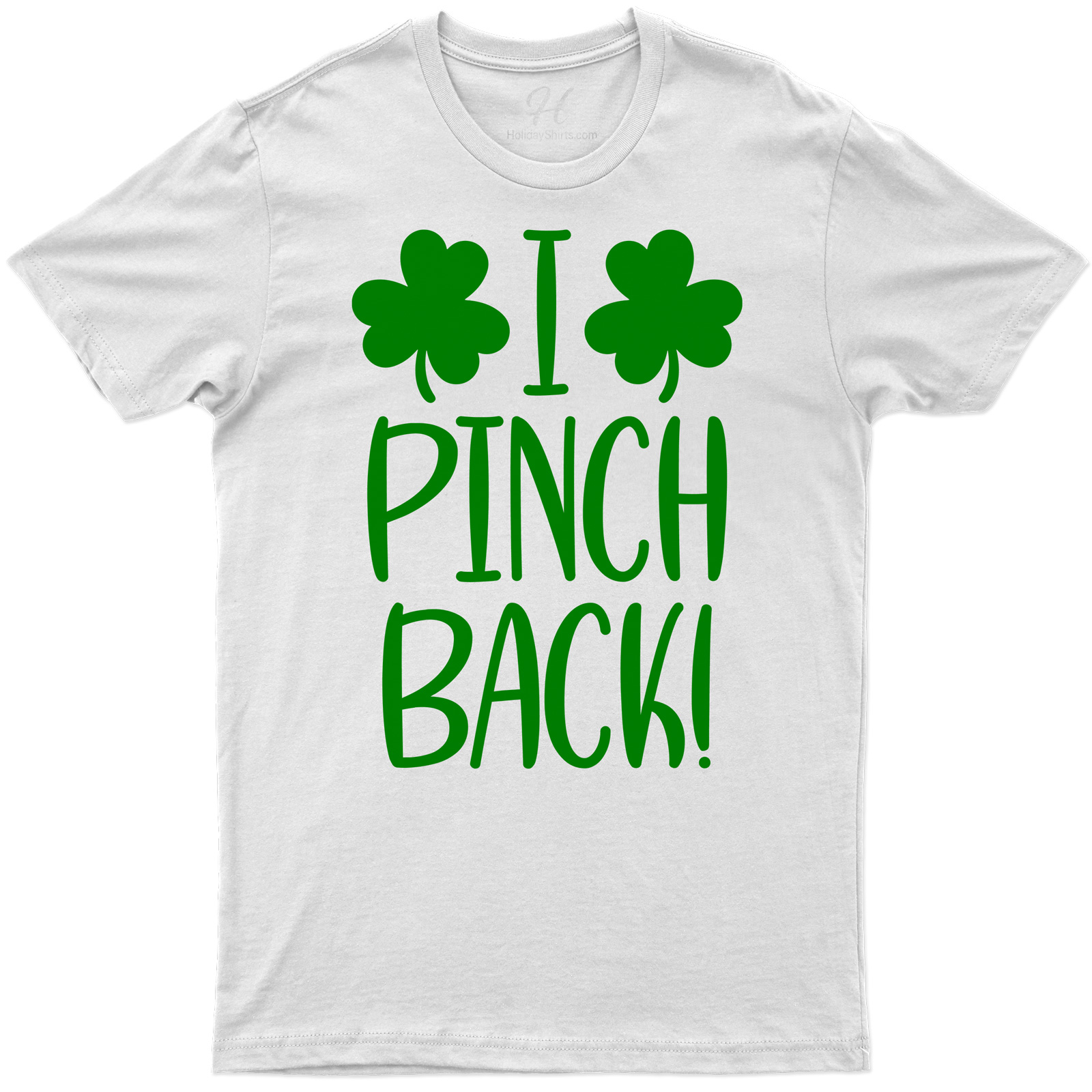 Festive Shamrock 'i Pinch Back' St. Patrick's Day Tee